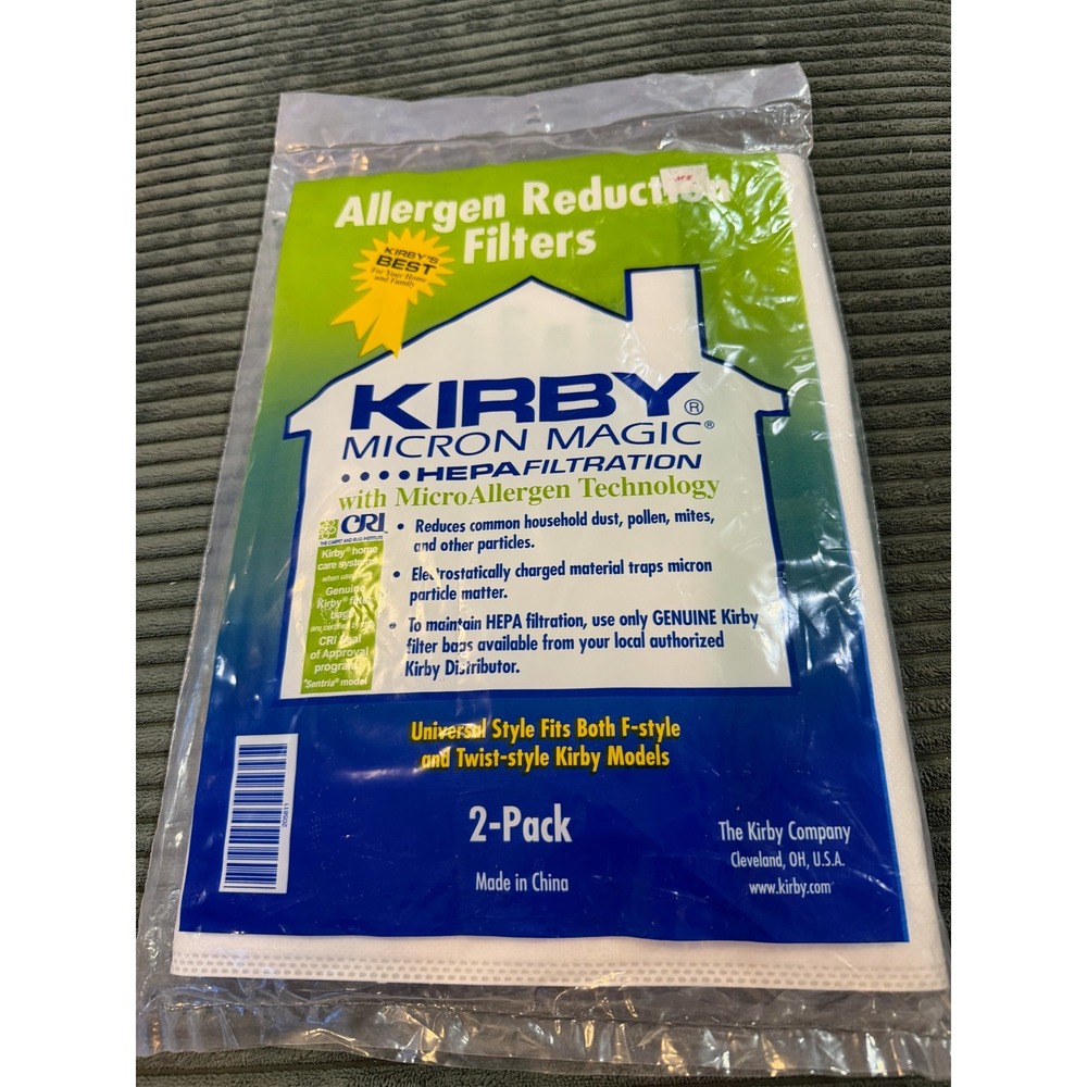 Kirby Micron Magic HEPA Filtration Allergen Reduction‎ Vacuum Filters 2 Pack